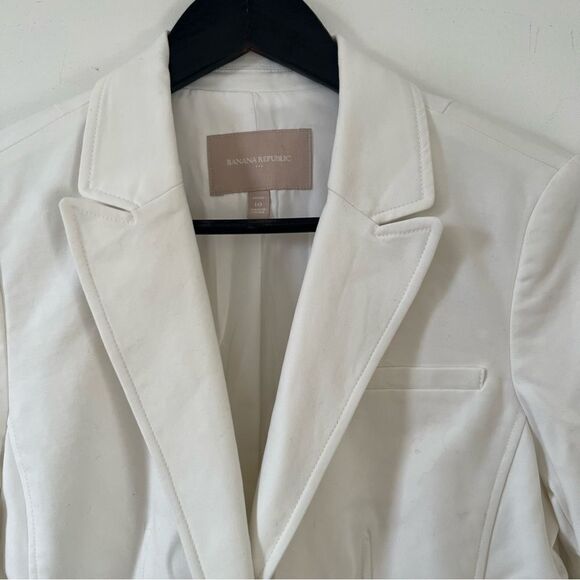 Banana Republic White Blazer Suit Jacket - Picture 6 of 7